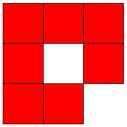 smallest polyomino to contain a hole 